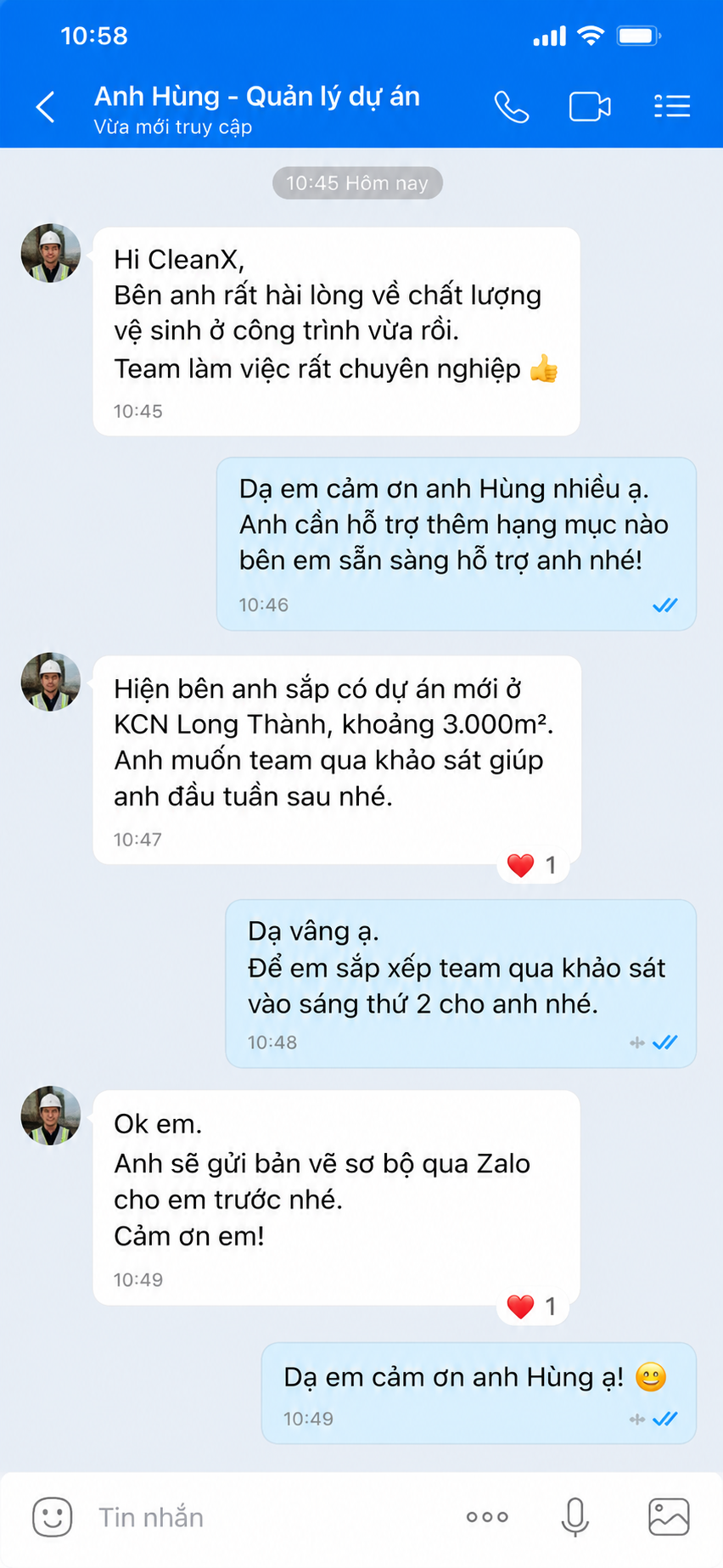 Đánh giá thực tế từ khách hàng CleanX 4